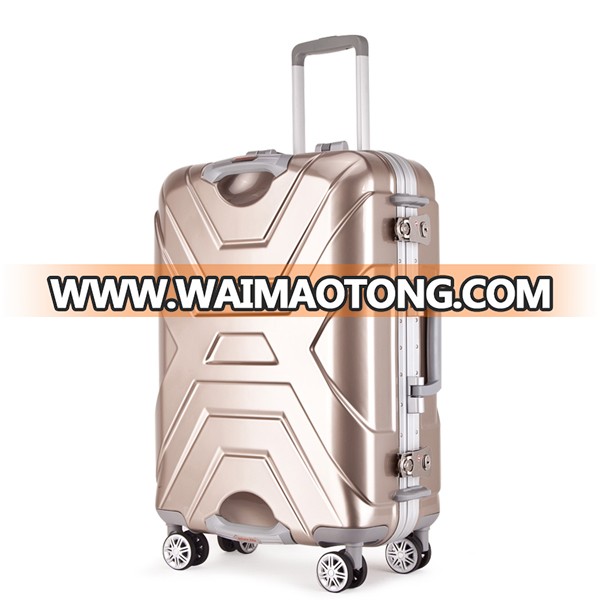 Cool design trolley luggage bag/Newly designed luggage/carry-on aluminum frame suitcase